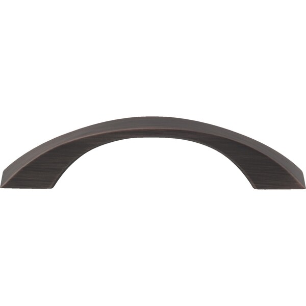 96 Mm Center-to-Center Brushed Oil Rubbed Bronze Flared Philip Cabinet Pull